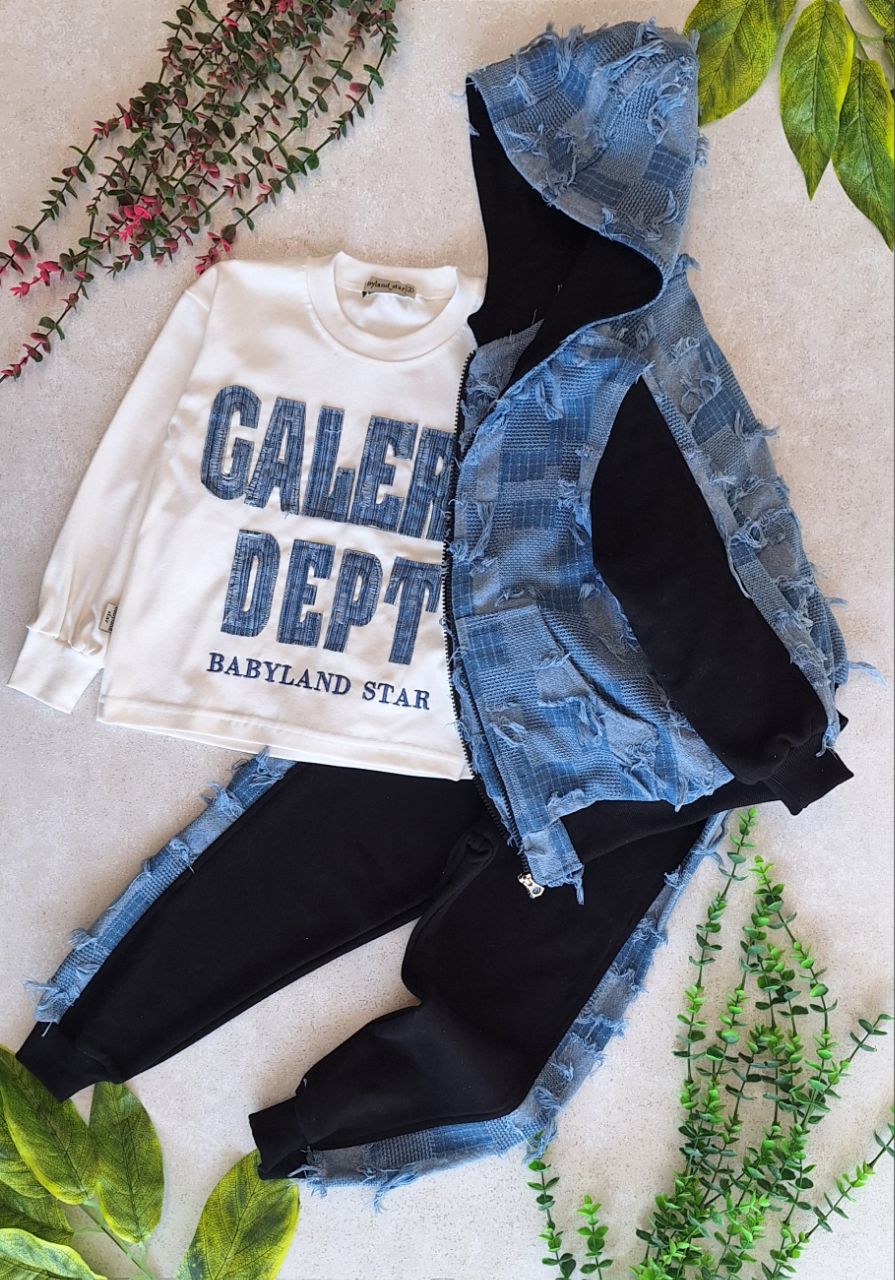 ست سه تکه سویشرت شلوار بلوز دورس